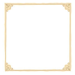 Elegant Beige Frame: Perfect for Pictures, Invitations & More