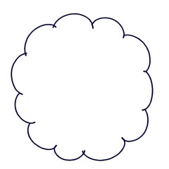 Elegant Puffy Cloud Frame: Perfect for Design Projects