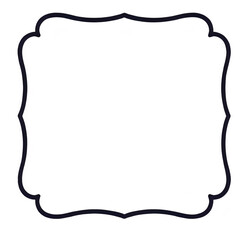 Elegant Dark Purple Frame: Decorative Border for Design Projects