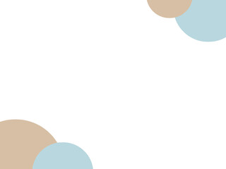 レトロカラーの円のシンプルな背景テンプレート｜ビジネス・プレゼン資料・スライド用デザイン