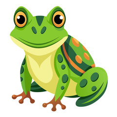 green frog cartoon