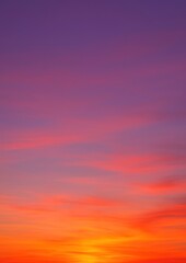 Obraz premium Vibrant sunset sky gradient