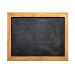 Blackboard wood frame empty chalk classroom education retro isolated blank copy space school