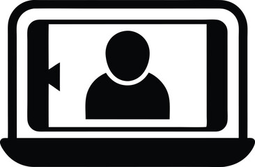 video call vector icon.