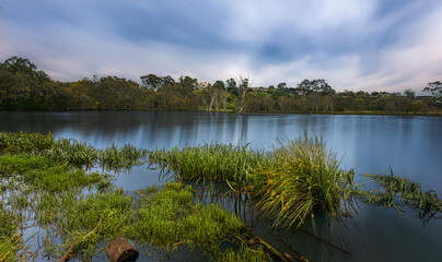 Banyule Flats, Melbourne, Australia, a lake within a suburb