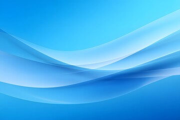 Fototapeta premium Blue background with smooth lines and light effects, creating an elegant atmosphere for presentation design.