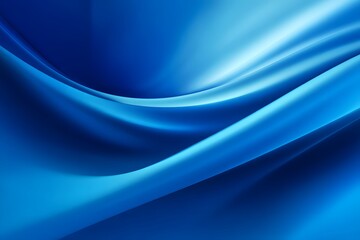Obraz premium Blue background with smooth lines and light effects, creating an elegant atmosphere for presentation design.