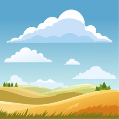 Obraz premium Vector Illustration of a Blue Cloud Icon, Minimalist Design, Isolated on White Background.