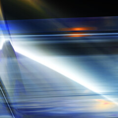 Abstract Blue Background With Lights