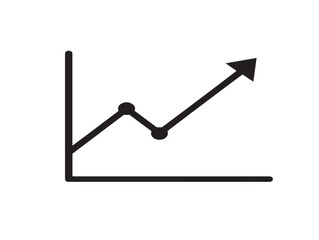 Minimal Modern Graph Symbol Icon with Elegant Analytical Line Artwork