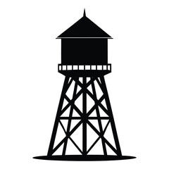 lighthouse silhouette vector illustration