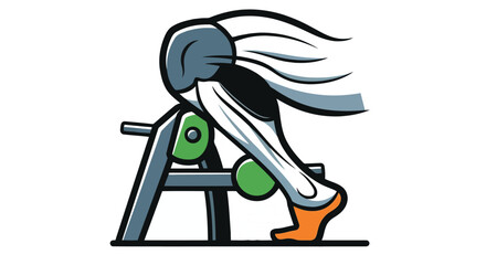 Leg muscle workout with calf raise