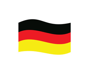 Germany flag illustration on transparent background. 


