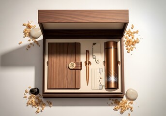 Luxury gift set with notebook and pen