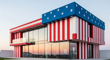 🇺🇸 American Flag House