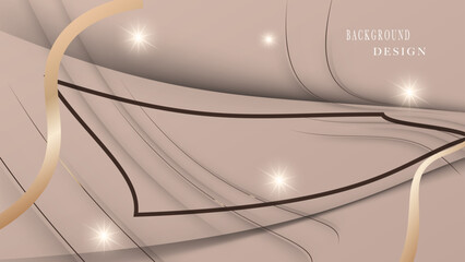 Decorative and shiny golden lines premium background design