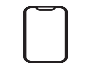 Sleek Mobile Icon Illustrated With Contemporary Minimalist Vector Style