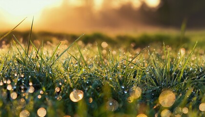 dew on the grass
