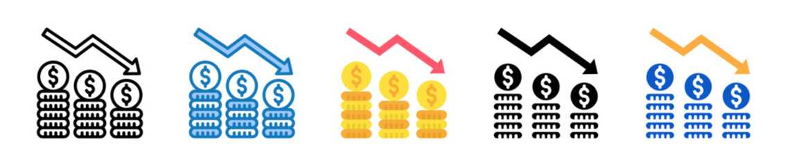 Crash multiple style icons set design vector illustration. 