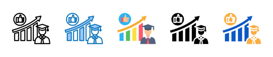 Performance multiple style icons set design vector illustration. 