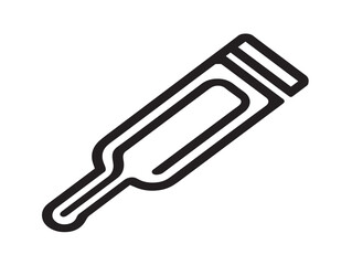 Stylish flat paint icon in clean line drawing