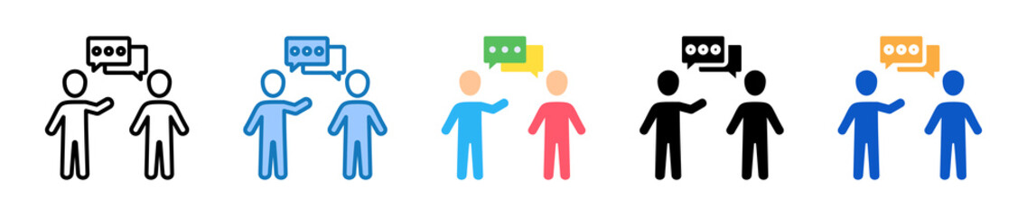 Counseling multiple style icons set design vector illustration. 