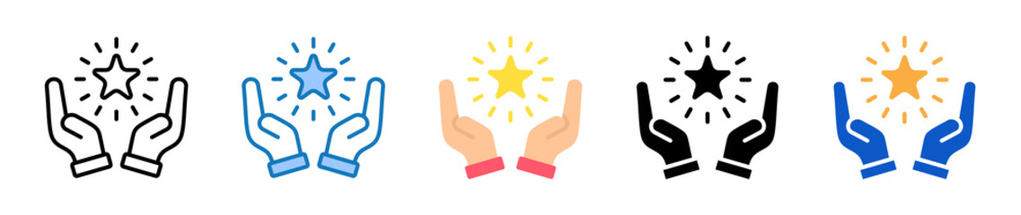 Hope multiple style icons set design vector illustration. 