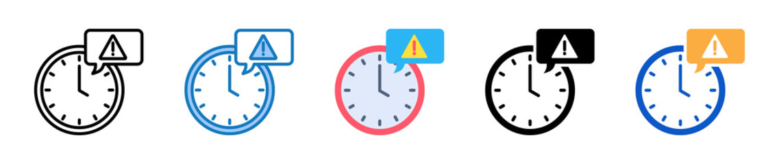 Urgent multiple style icons set design vector illustration. 