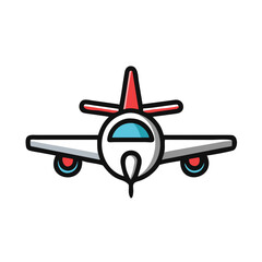 vector illustration of an airplane