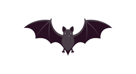 Fototapeta premium Spooky Halloween Bat Illustration Cute Cartoon Flying Bat Clipart