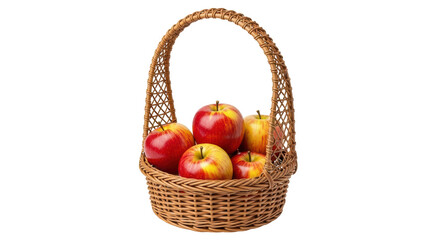 Isolated Basket of Apples