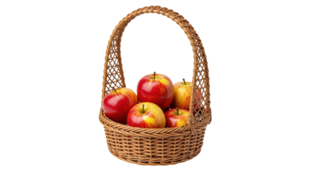 Isolated Basket of Apples