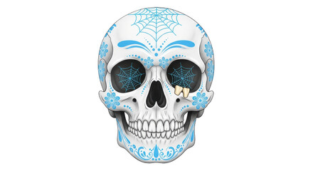 Isolated Sugar Skull