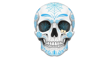 Isolated Sugar Skull