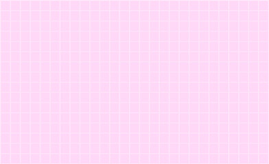 Pink sheet of paper with pastel pink grid lines vector tile pattern background