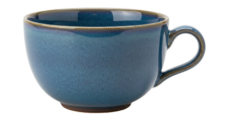 Isolated Blue Ceramic Mug