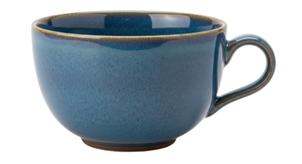 Isolated Blue Ceramic Mug