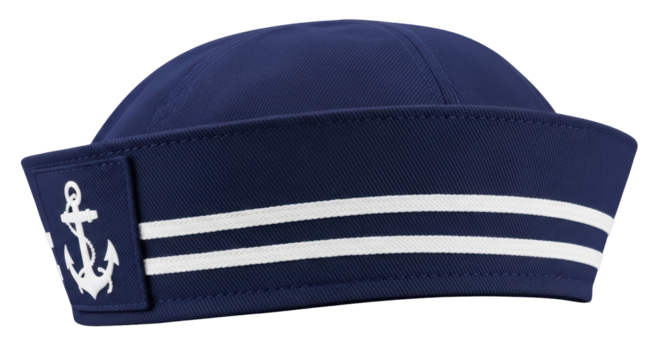 Isolated Sailor Cap