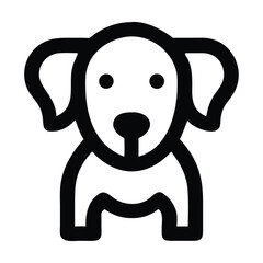 Dog icon outline