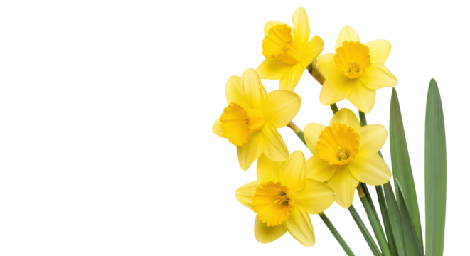 Isolated Daffodils