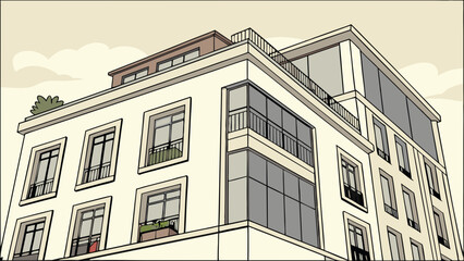 Obraz premium facade of a building