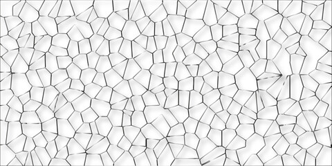 Beautiful white and silver crystallized polygon background. abstract light colorful stone tile pattern with shadow. modern wallpaper, trendy simple minimal geometric background abstract mosaic backd