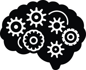 gears and cogs on transparent background