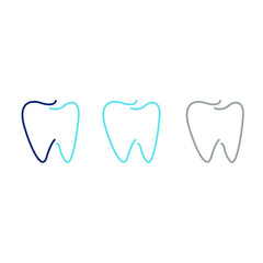 TOOTH DENTIST DENTAL CLINIC LOGO SIGN SYMBOL VECTOR