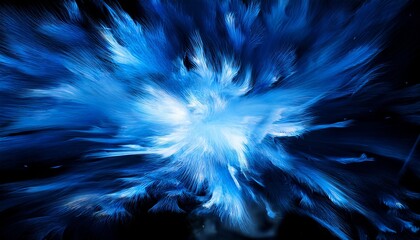 abstract blue flame explosion