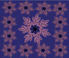 seamless pattern with leaves 