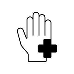 Healthcare First Aid Fill Icon: Medical and Wellness