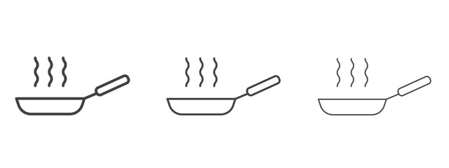 Frying pan icon design, suitable for web, infographics, interface and apps.