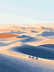 sand dunes in the desert