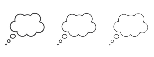 Think bubble icon design, suitable for web, infographics, interface and apps.